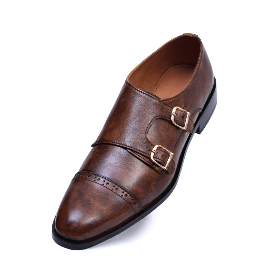 Brown Brogue Leather Shoes | Classic Handcrafted Style – Artex